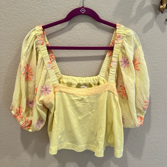 Urban Outfitters Tops - Urban outfitters Boho, yellow top, medium